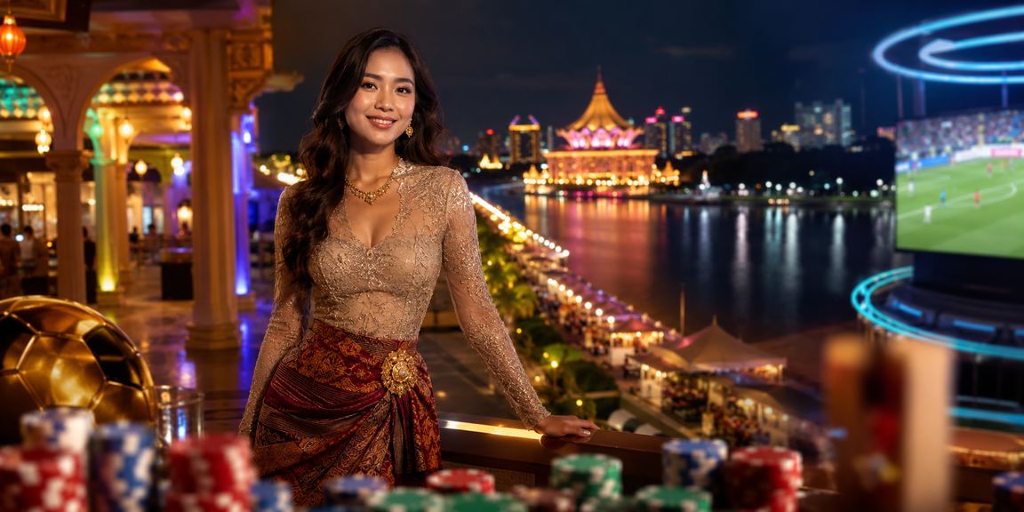 Suasana hiburan kasino di Kuching dengan permainan jackpot menarik
